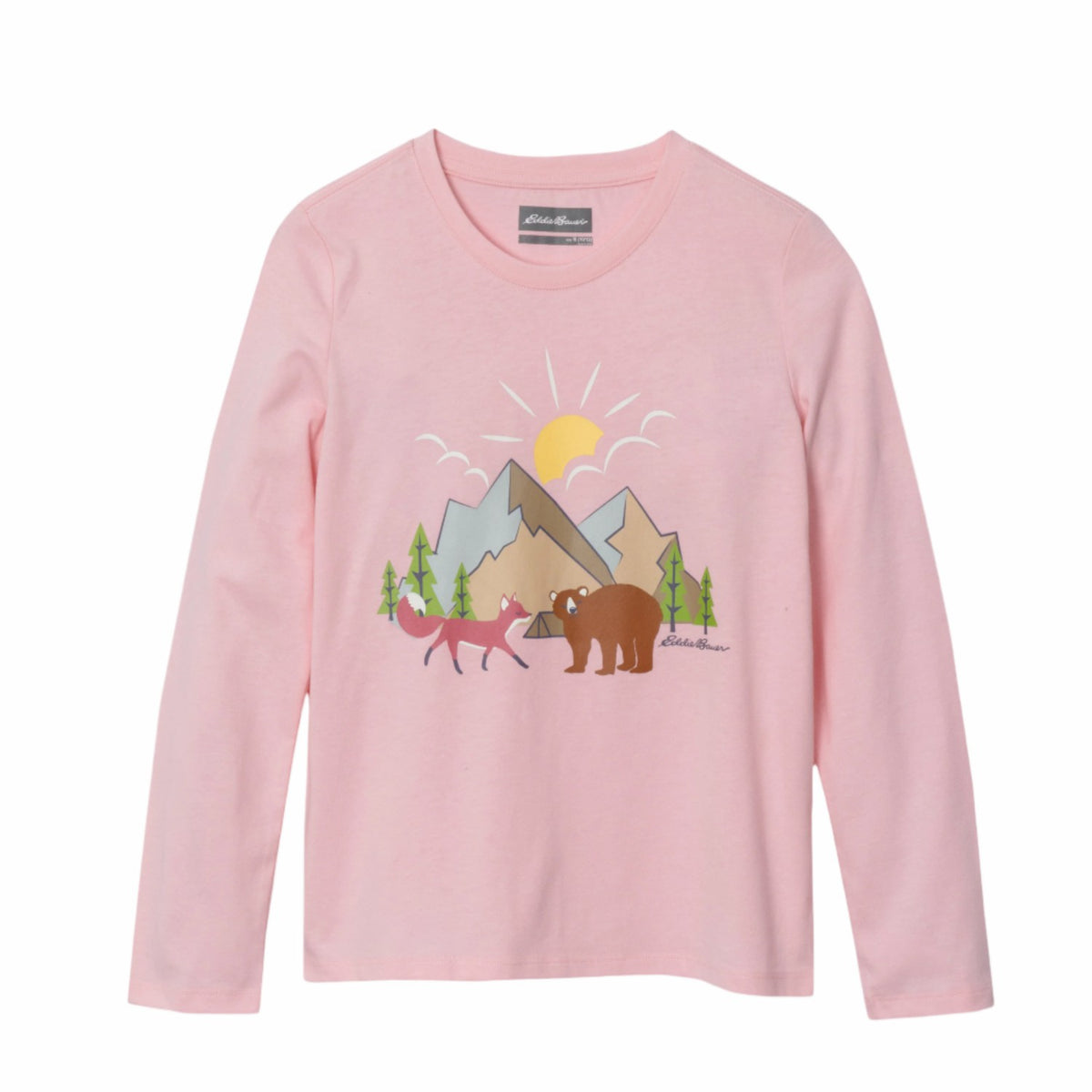 Kids Girls Graphic Long-Sleeve T-Shirt - 2 Pack | Eddie Bauer