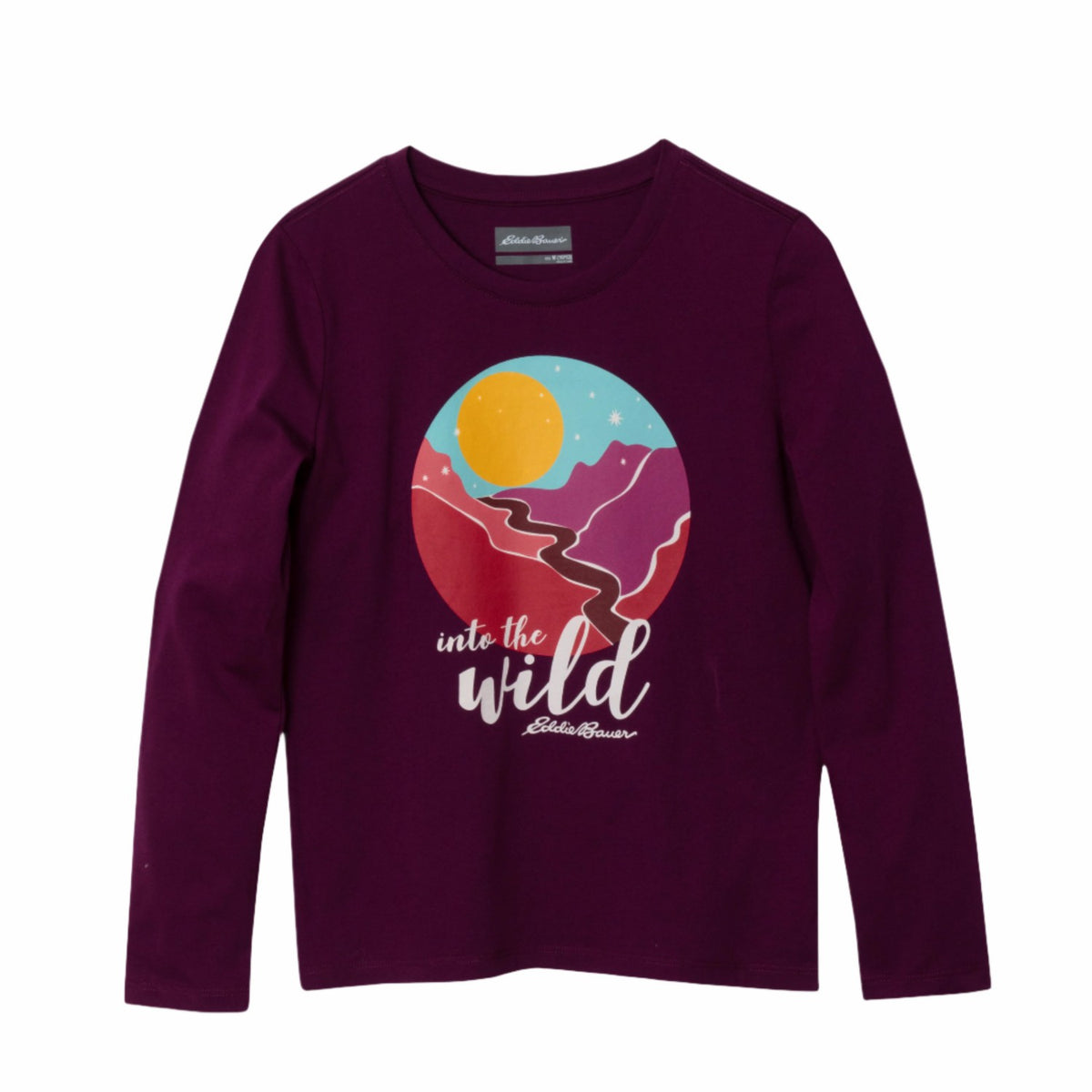 Kids Girls Graphic Long-Sleeve T-Shirt - 2 Pack | Eddie Bauer