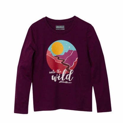 Kids Girls Graphic Long-Sleeve T-Shirt - 2 Pack | Eddie Bauer