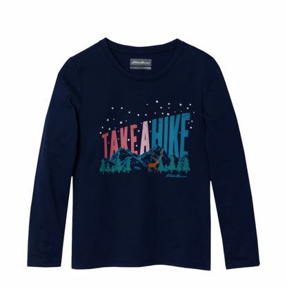 Kids Girls Graphic Long-Sleeve T-Shirt - 2 Pack | Eddie Bauer