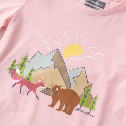 Kids Girls Graphic Long-Sleeve T-Shirt - 2 Pack | Eddie Bauer