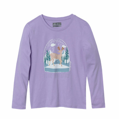 Kids Girls Graphic Long-Sleeve T-Shirt - 2 Pack | Eddie Bauer