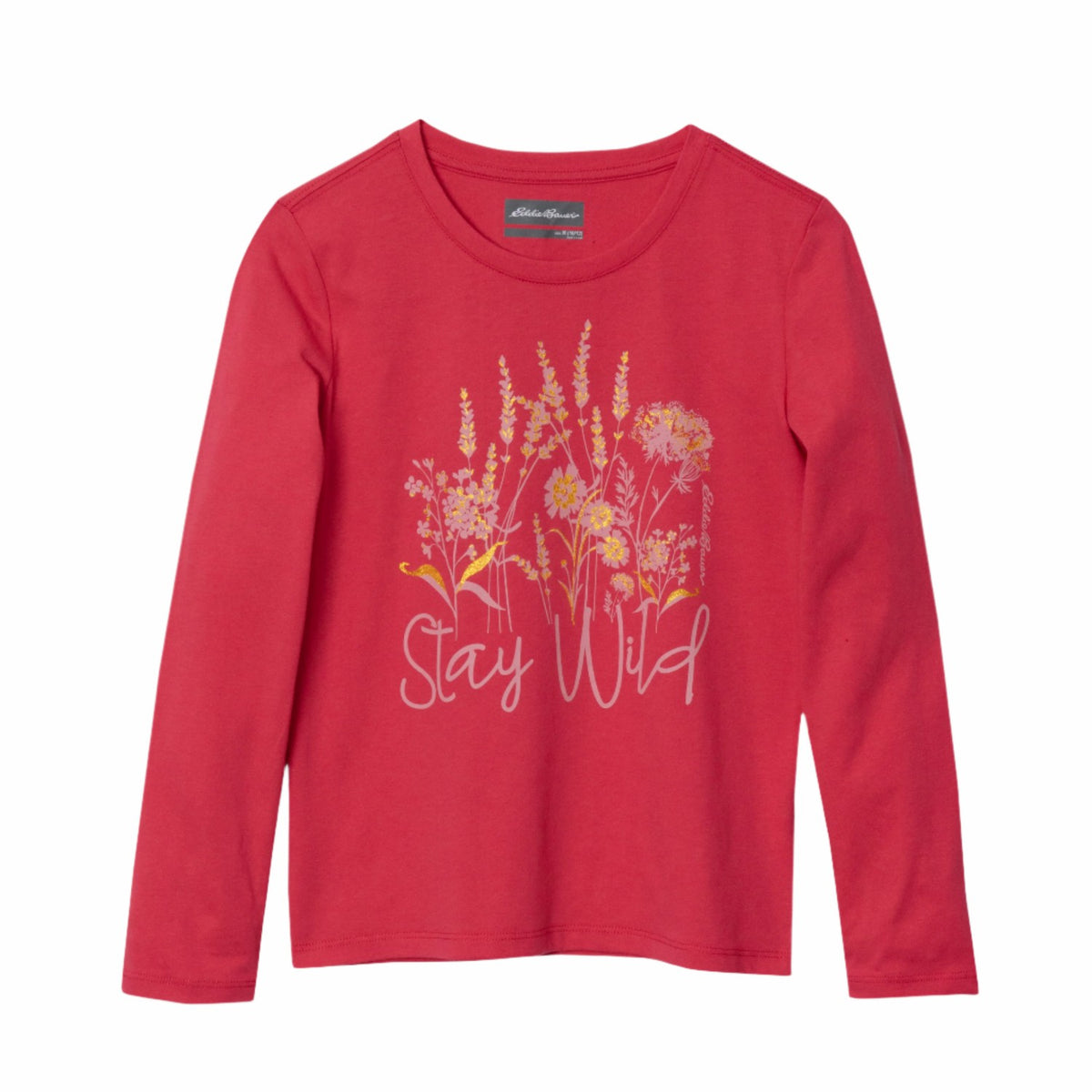 Kids Girls Graphic Long-Sleeve T-Shirt - 2 Pack | Eddie Bauer