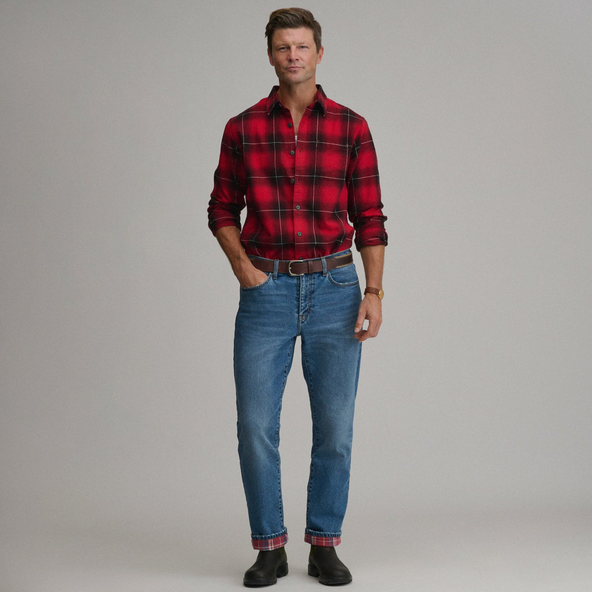 Men's Eddie's Flex Flannel Lined Jean | Eddie Bauer