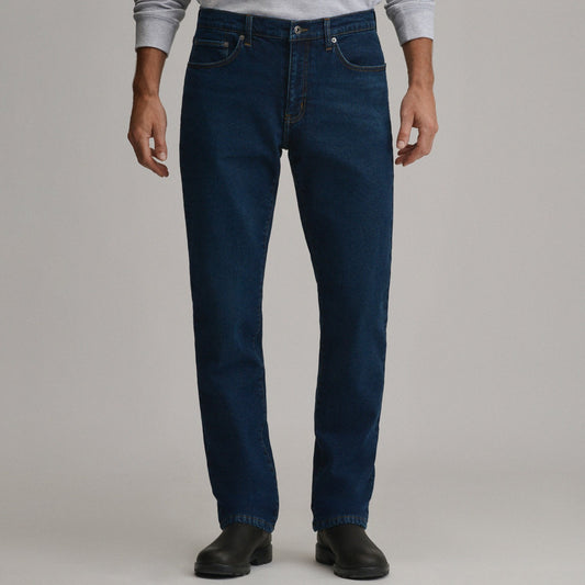 Men's Eddie's Flex Fleece Lined Jean - Straight | Eddie Bauer