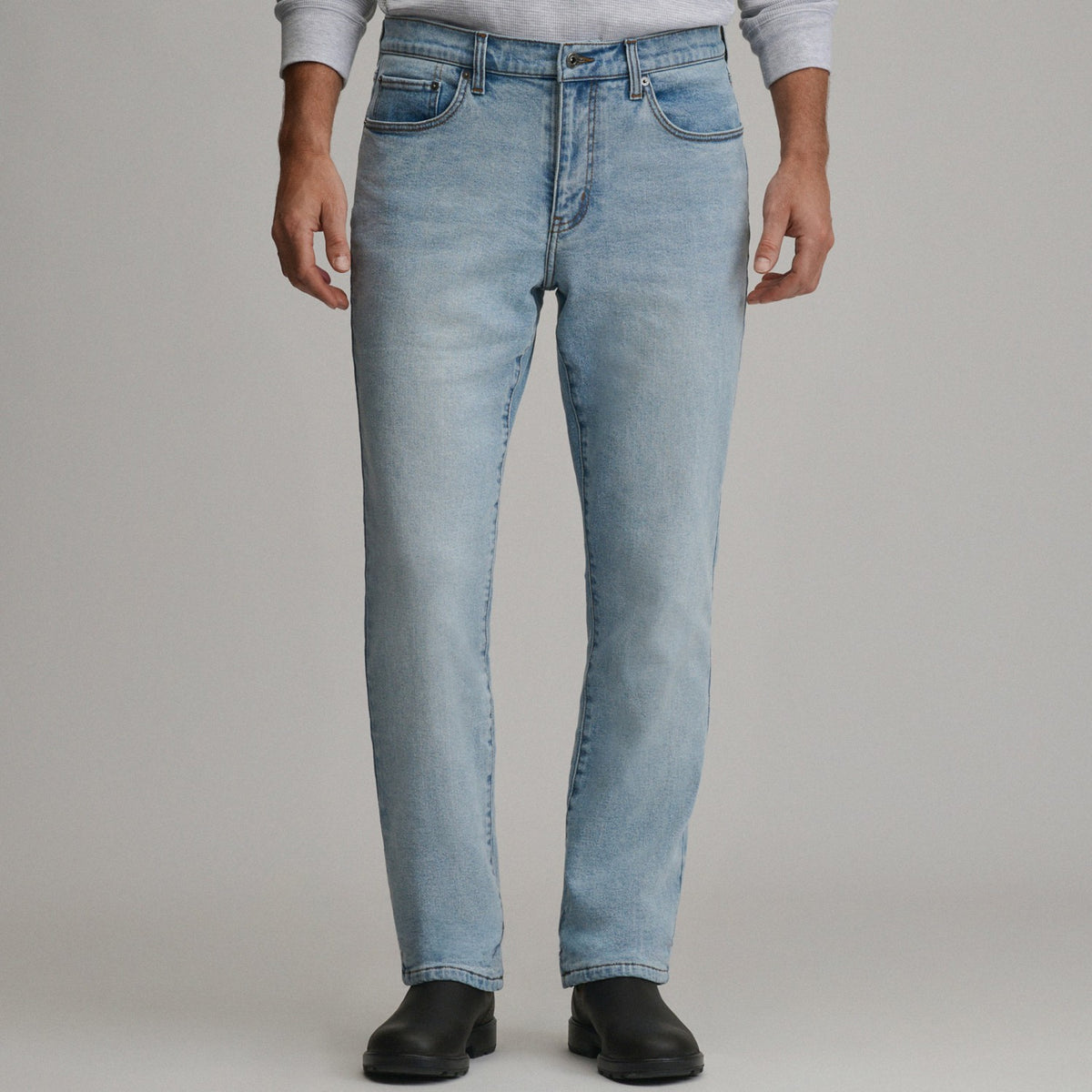 Men's Eddie's Flex Fleece Lined Jean - Straight | Eddie Bauer