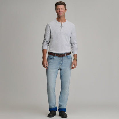Men's Eddie's Flex Fleece Lined Jean - Straight | Eddie Bauer