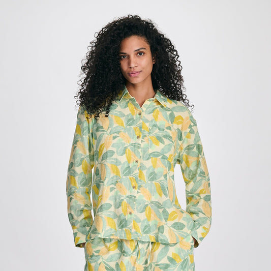 Women's Woven Printed Cotton LS Slub | Eddie Bauer