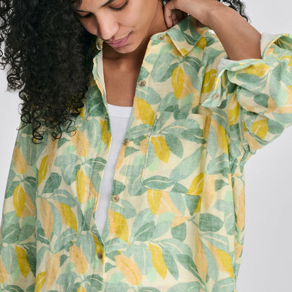 Women's Woven Printed Cotton LS Slub | Eddie Bauer