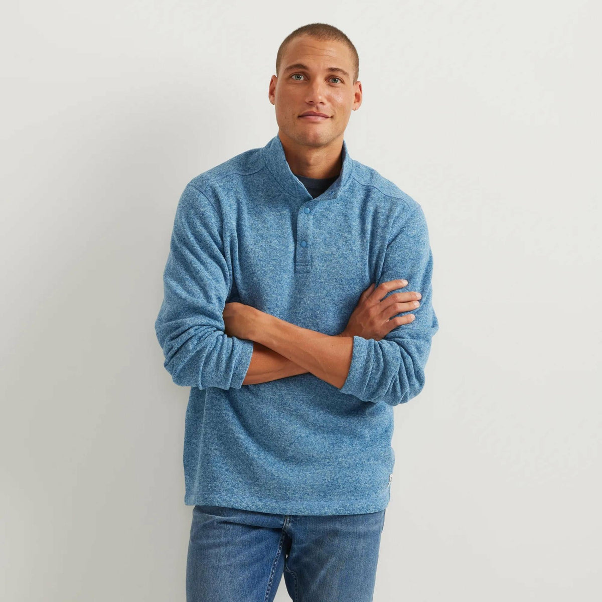 Men's Radiator Fleece Snap Mock 2.0 | Eddie Bauer