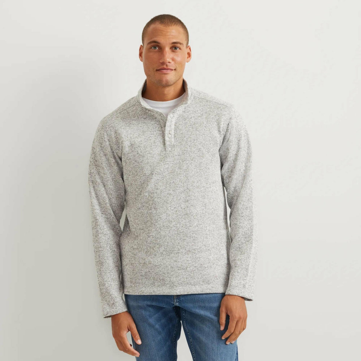 Men's Radiator Fleece Snap Mock 2.0 | Eddie Bauer
