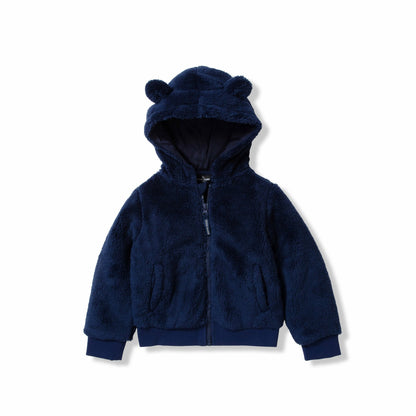 Kids Toddler Quest Fleece Plush Hooded Jacket | Eddie Bauer