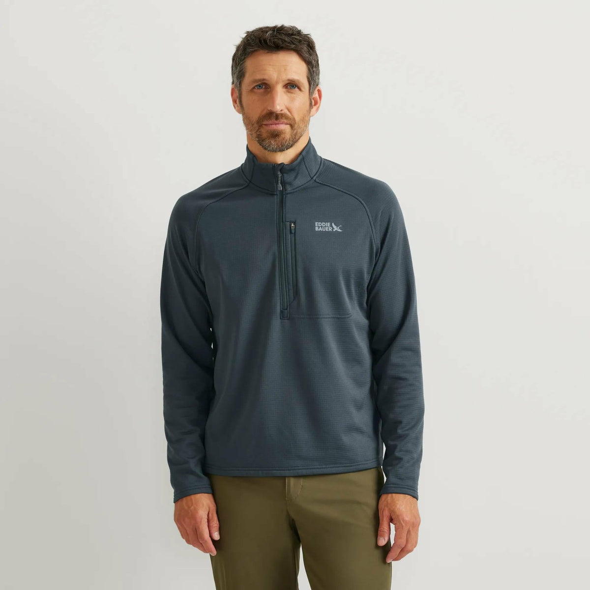 Men's LS High Route Grid Hz Mock | Eddie Bauer