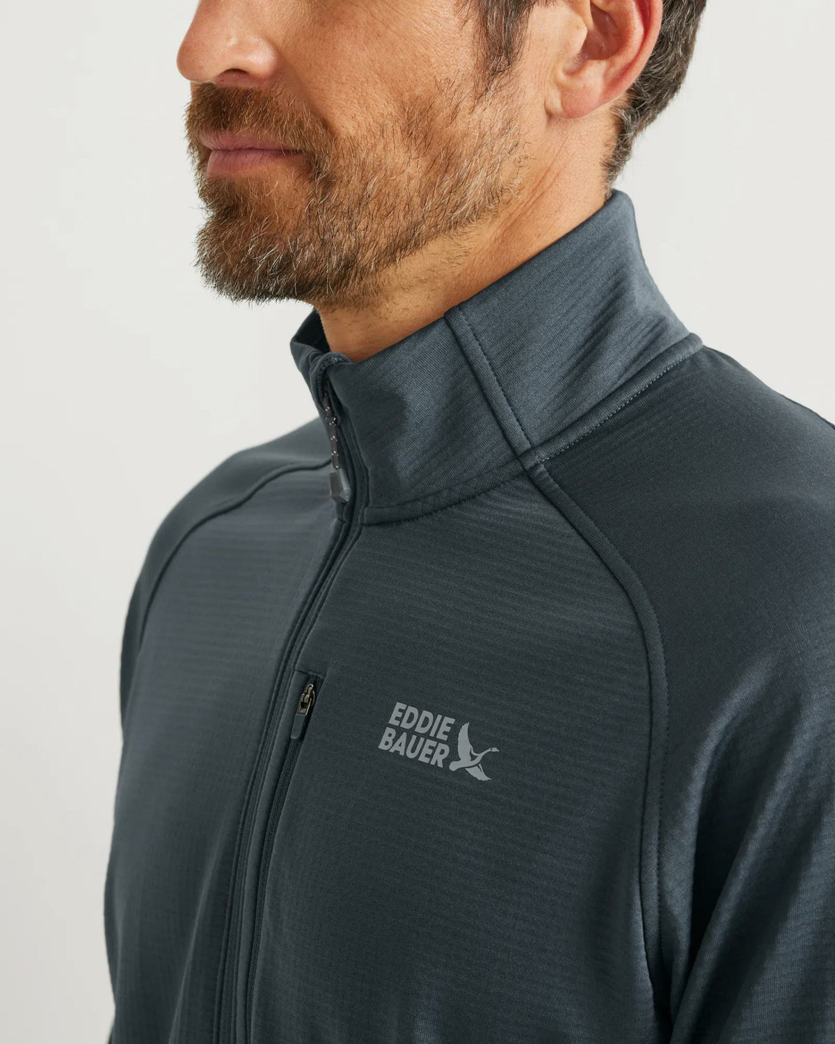 Men's LS High Route Grid Hz Mock | Eddie Bauer